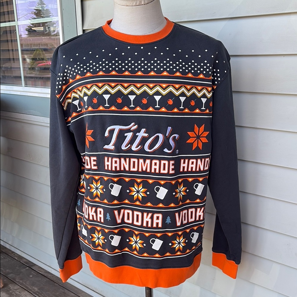 Tito’s Vodka pullover sweatshirt.  Large.  Great condition. Like new.